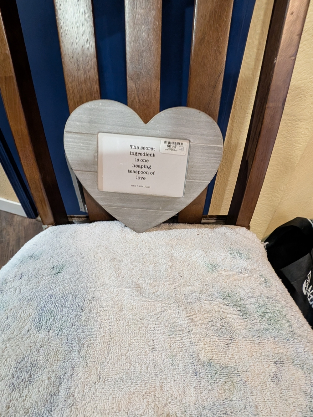 Gray Heart Shaped Photo Frame Rustic Wood Love Quote Nielsen Bainbridge